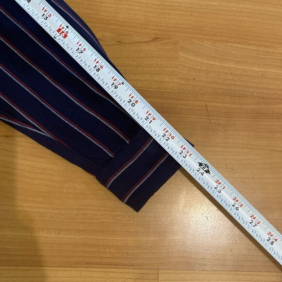 Grayson The Hero Button Down Shirt Navy Blue Red & White Stripes -Size Small / 1 - Picture 11 of 13